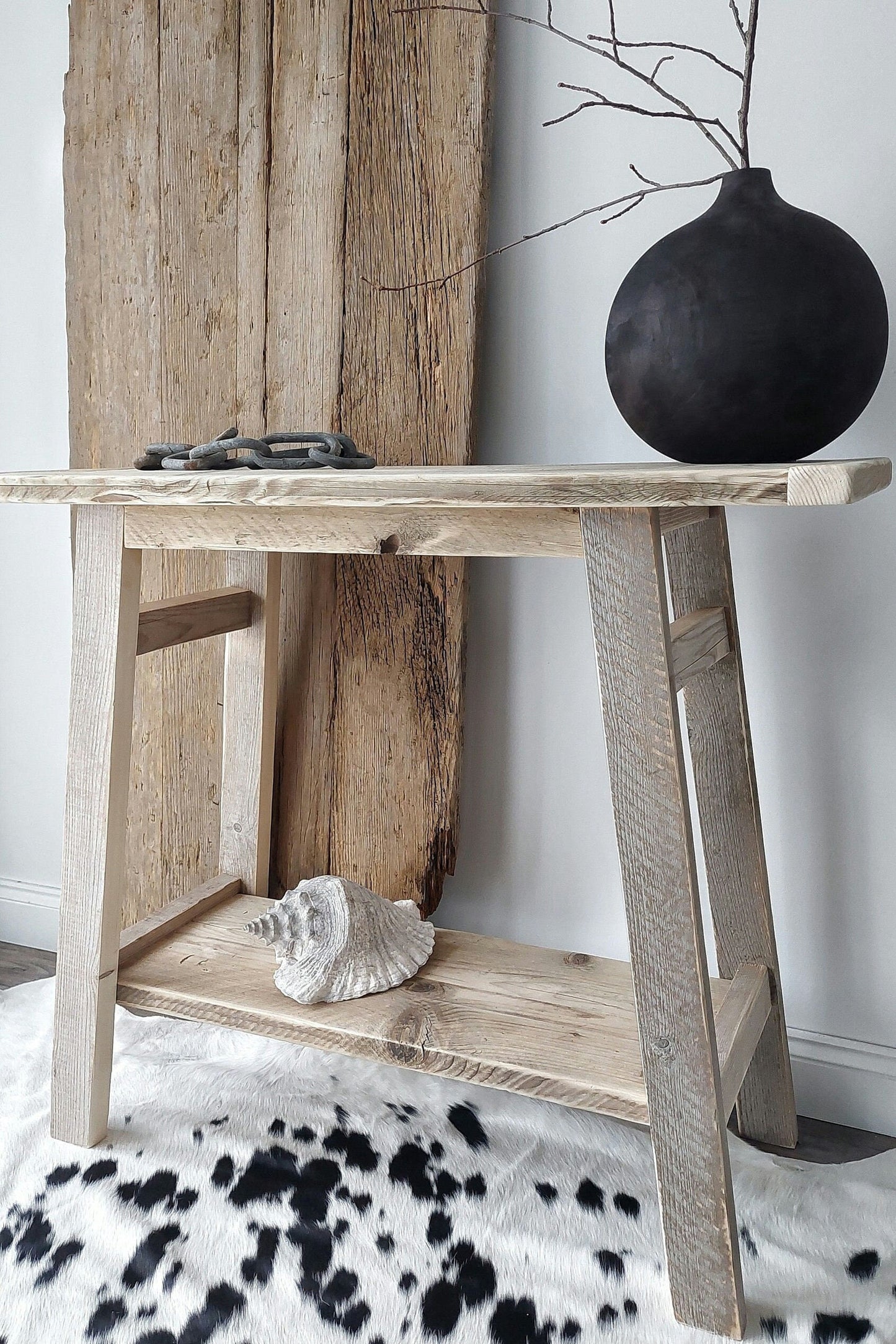 Rustic Wooden Console Table ADARA