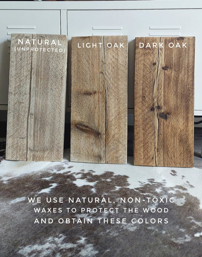 Rustic Round Wood Coffee Table | Wooden Living Room Table | Handmade Farmhouse Sofa Table | Reclaimed Wood Table