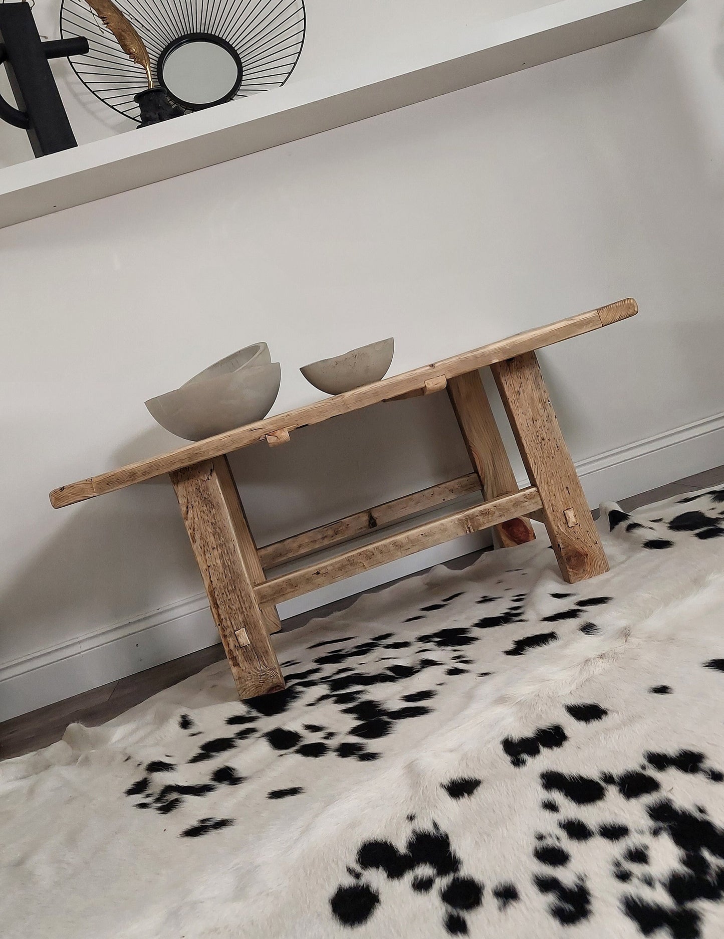 Handmade Rustic Farmhouse Coffee table ,Cottage Style Table
