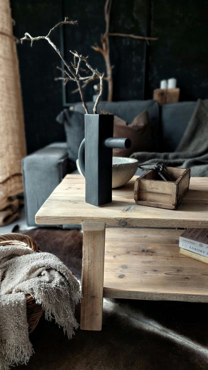 Rustic Reclaimed  Narrow Wood Coffee Table CALLISTO