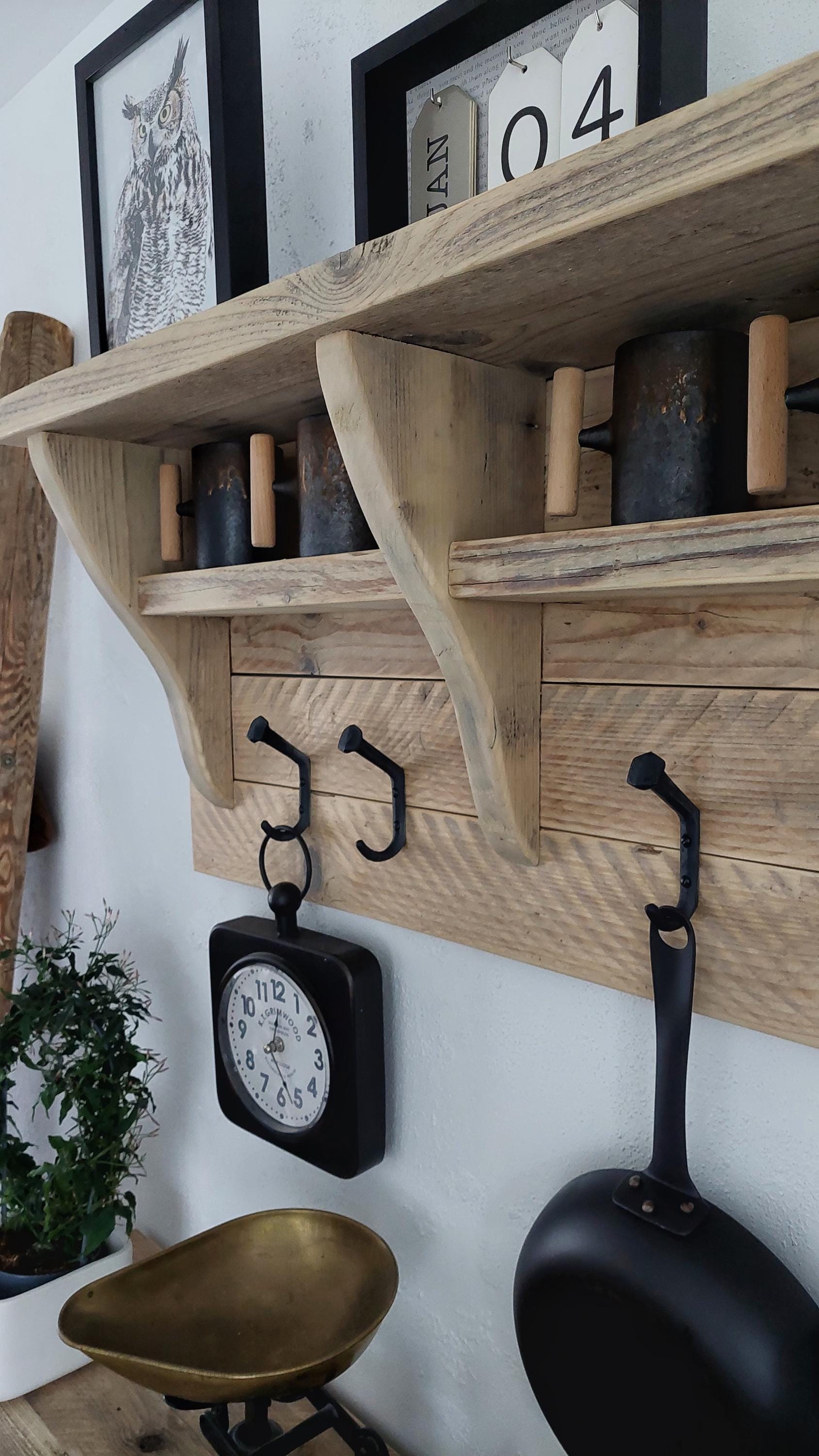 Rustic Rack Shelf Look Rustic Rack with Shelf – AGGDAN