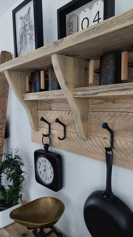 Rustic Rack with Shelf