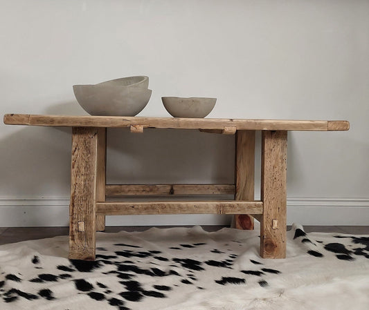 Handmade Rustic Farmhouse Coffee table ,Cottage Style Table