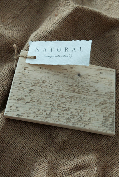 Rustic wood colour samples