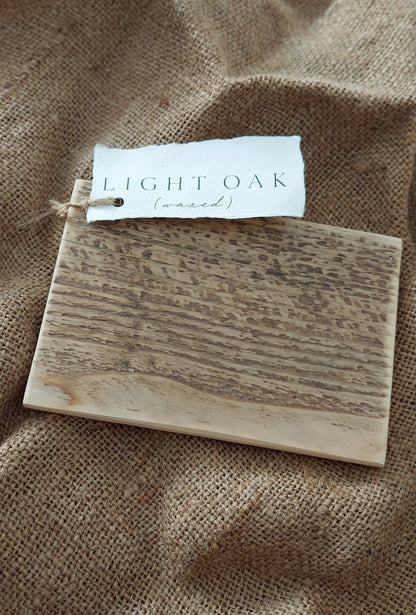Rustic wood colour samples