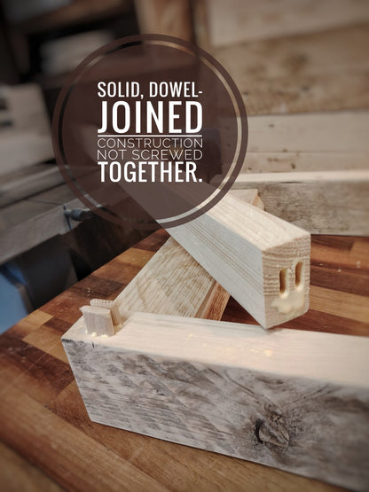 Reclaimed Wood Console Table – Handmade Hallway Bench