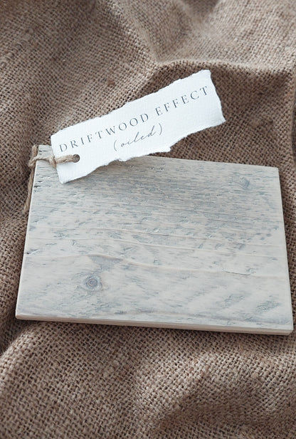 Rustic wood colour samples