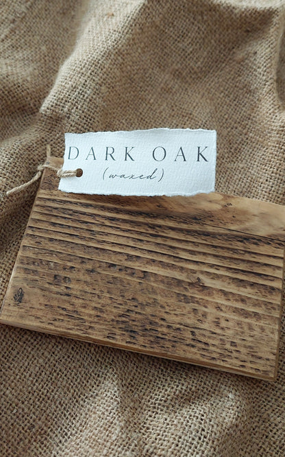 Rustic wood colour samples